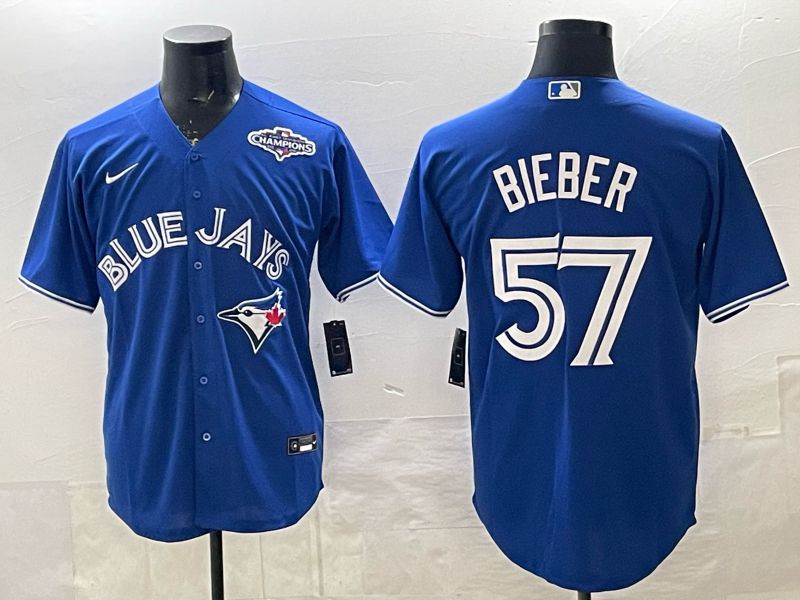 Men Toronto Blue Jays #57 Bieber Blue 2026 Nike Game MLB Jersey 005->toronto blue jays->MLB Jersey
